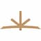Ekena Millwork Alberta Smooth Timber Gable Bracket, Western Red Cedar, 96"W x 44"H x 5 1/2"D x 5 1/2"F, 11/12 Pitch GBW096X44X0606ALB00SWR - alternate 1